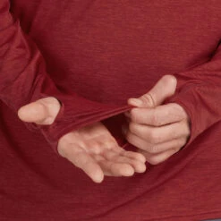 NRS Men's Silkweight Long-Sleeve Shirt -Boating Equipment Store 10114 05 Vino Model Detail 102121 1000x1000 78422.1657659680