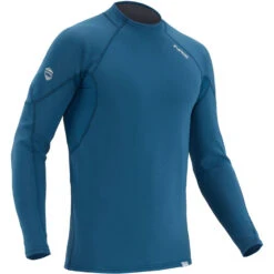 NRS Men's HydroSkin 0.5 Long-Sleeve Shirt -Boating Equipment Store 15002 06 Poseidon Lg Right 062220 1000x1000 47097.1617398526