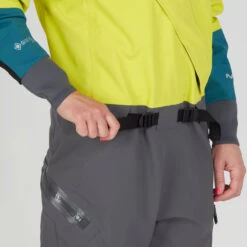 NRS Women's Nomad Gore-Tex Pro Comfort-Neck Drysuit -Boating Equipment Store 22549 01 Chartreuse Model Detail 092421 2000x2000 92484.1647558745