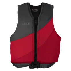 NRS Crew Youth PFD 25-40 Kg (55-88 Lbs) -Boating Equipment Store 40001 02 red front 1115 1000x1000 17260.1657664348