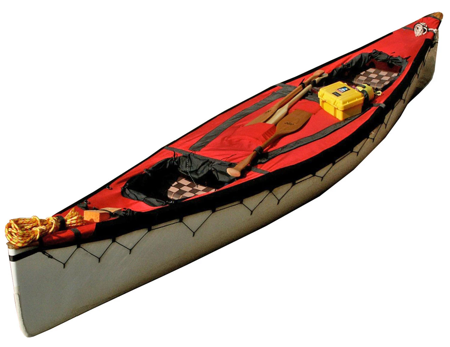 Tandem Lace On Canoe Spray Deck 2 Tandem Lace On Canoe Spray Deck - Image 2