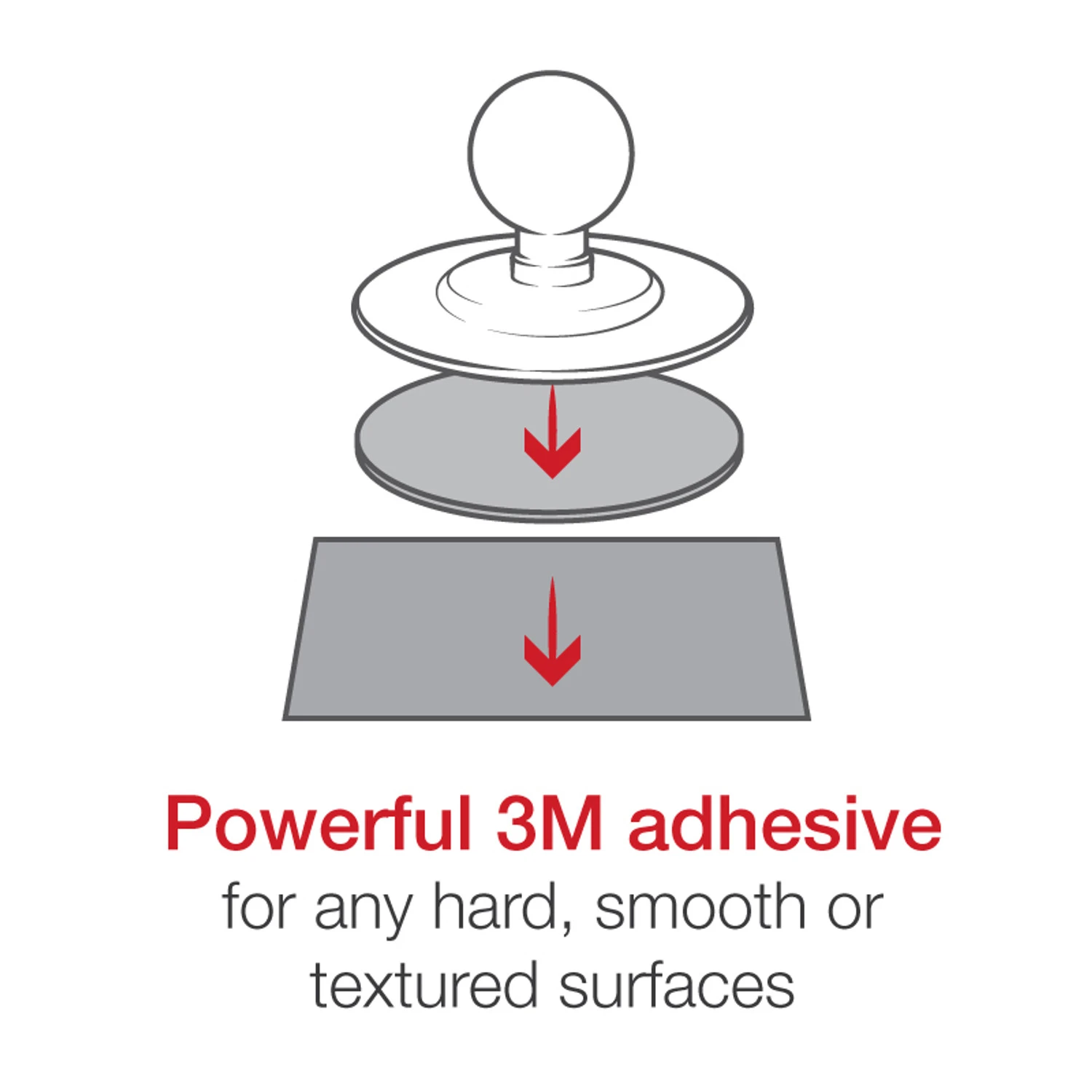 RAM MOUNTS Adhesive Mount W/1" Ball 6 RAM MOUNTS Adhesive Mount W/1" Ball - Image 6