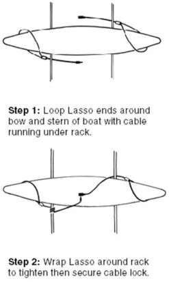 Kong Cable Lock - SOT, Recreational, Fishing And Tandem Kayaks 5 Kong Cable Lock - SOT, Recreational, Fishing And Tandem Kayaks -Boating Equipment Store kayaklasso3 67611.1656616144