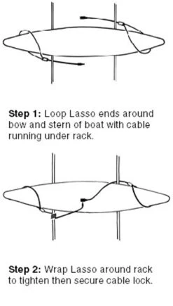 Original Cable Lock - Single Touring Kayaks -Boating Equipment Store kayaklasso3 80562.1587509835
